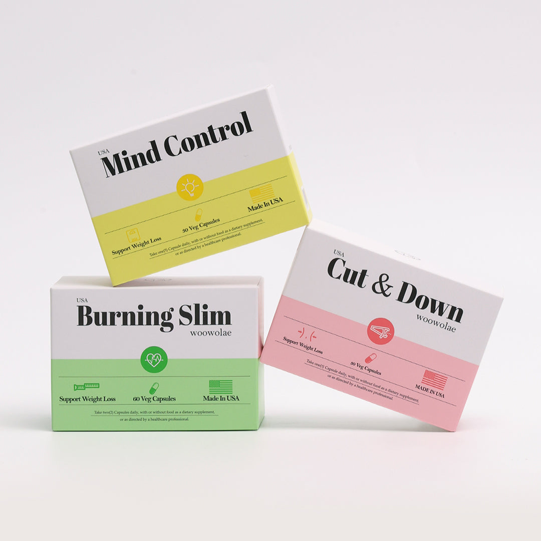 WOOWOLAE Mind Control + Burning Slim + Cut&Down 3Piece SET
